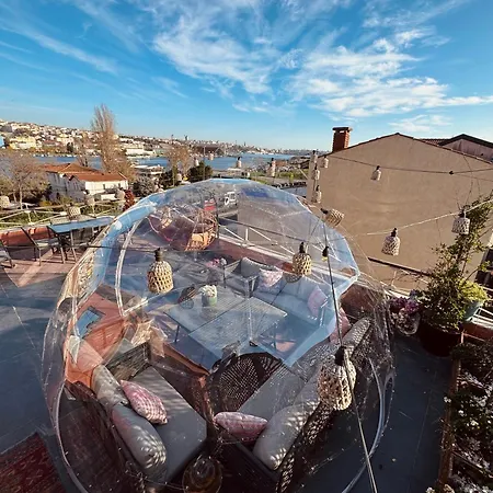 Nyaraló Waterfront By The Tram - Private Terrace With Dome & Golden Horn View In Fatih Isztambul